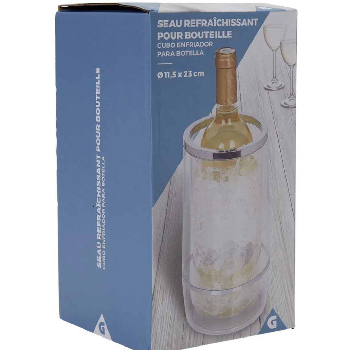 Seau rafraîchissant pour bouteille^Gifi Discount