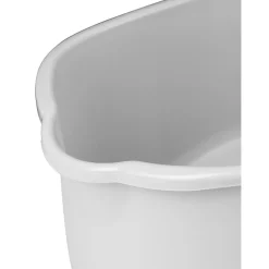 Nettoyage Et Entretien|Gifi Seau rectangulaire en plastique blanc et gris