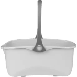 Nettoyage Et Entretien|Gifi Seau rectangulaire en plastique blanc et gris