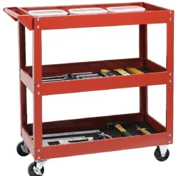Hot Gifi Servante d'atelier chariot 3 niveaux rouge