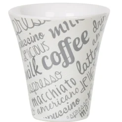 Service à café faïence ardoise gris blanc 6 personnes^Gifi