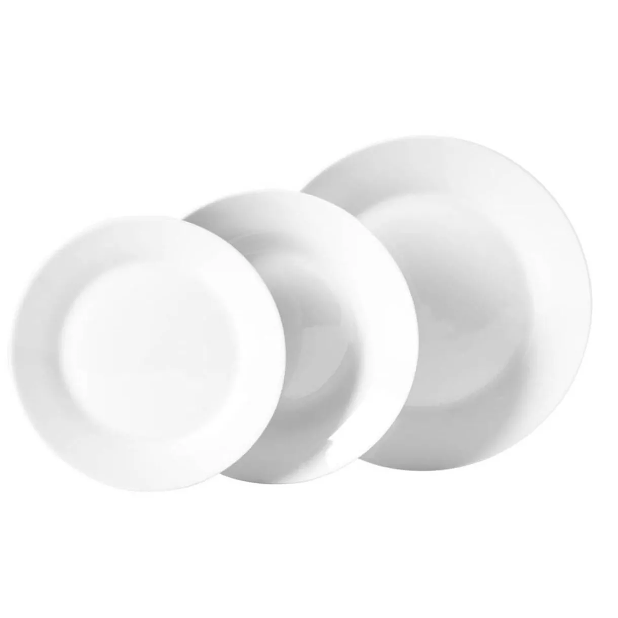 Service à vaisselle blanc rond 18 pièces^Gifi Best