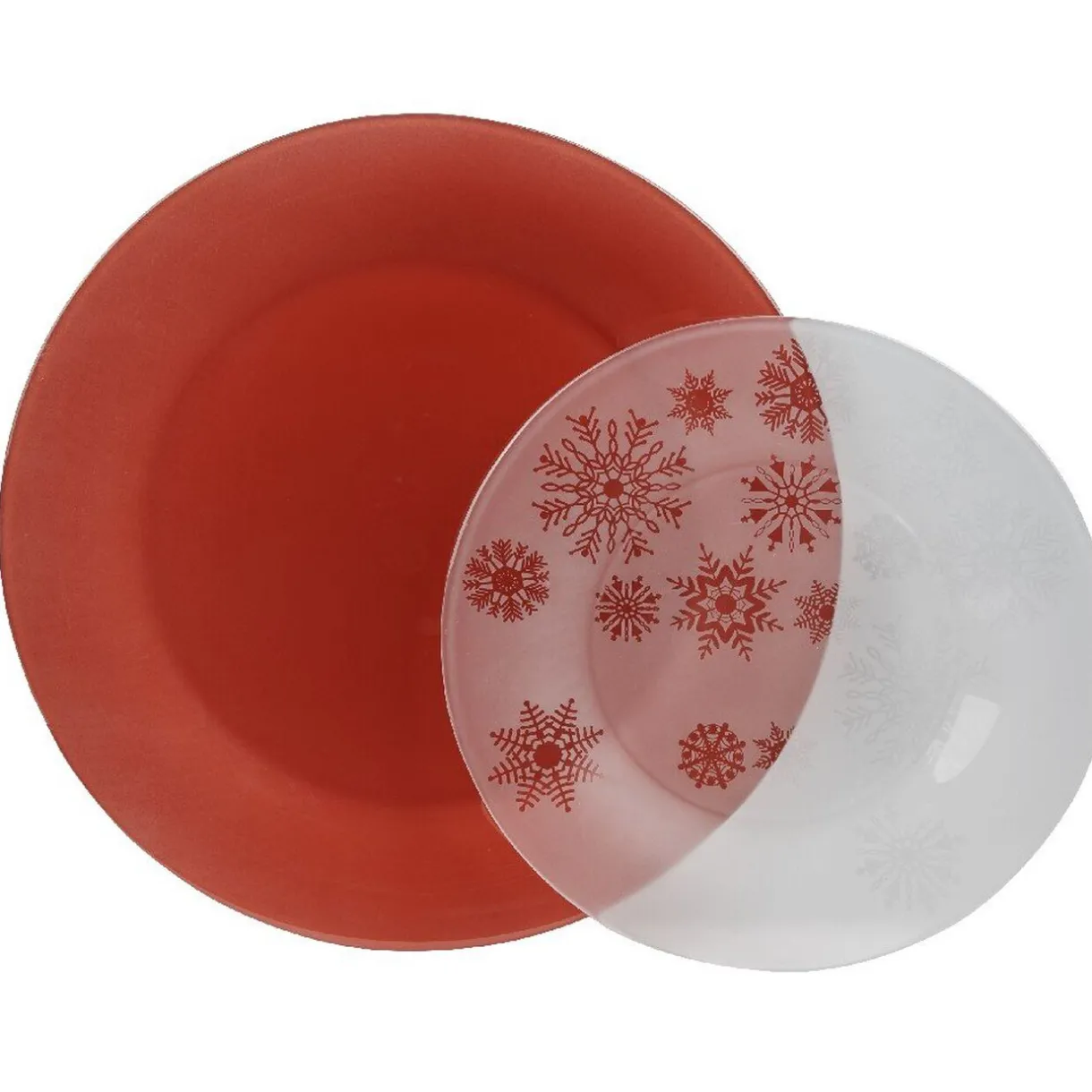 Service à vaisselle en verre 12 assiettes collection Noël tradition^Gifi Sale