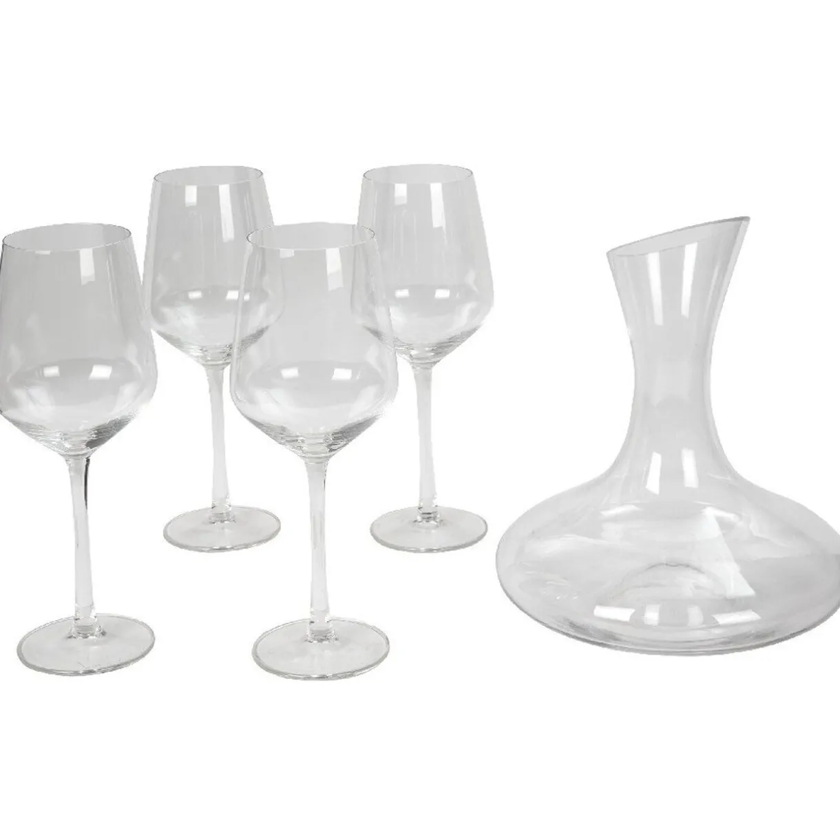Service carafe à décanter et 4 verres^Gifi New