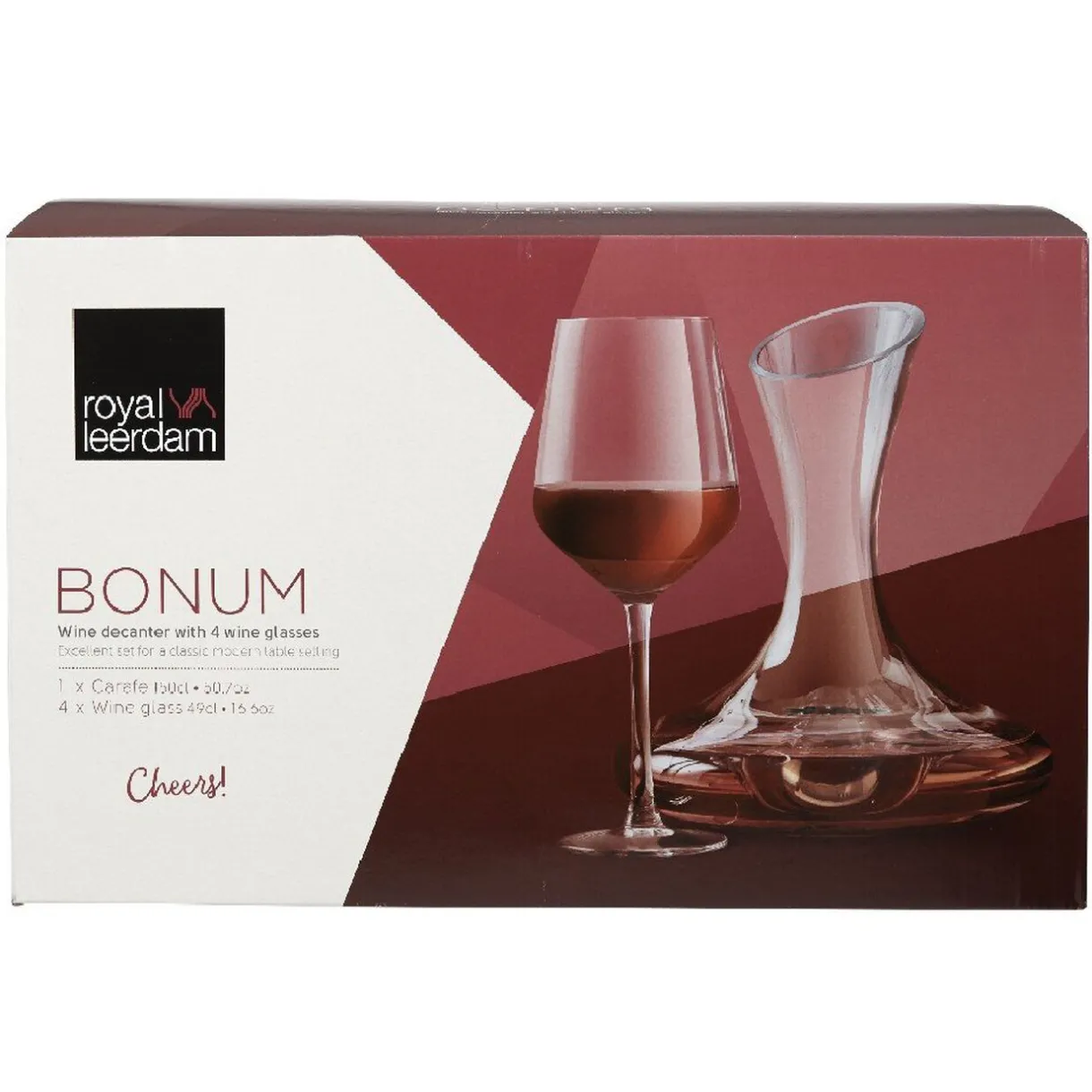 Service carafe à décanter et 4 verres^Gifi New