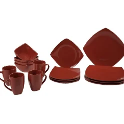 Service vaisselle 16 pièces rouge^Gifi Clearance