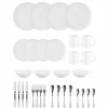 Service vaisselle blanc complet 32 pièces^Gifi Clearance