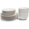 Service vaisselle blanc 18pcs^Gifi Discount