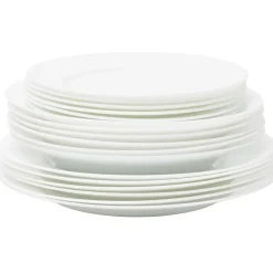 Service vaisselle Luminarc verre blanc 18 pièces^Gifi Sale