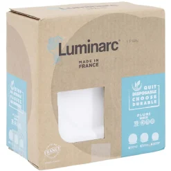 Service vaisselle Luminarc verre blanc 18 pièces^Gifi Sale