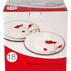 Service vaisselle porcelaine 18 pièces^Gifi Clearance