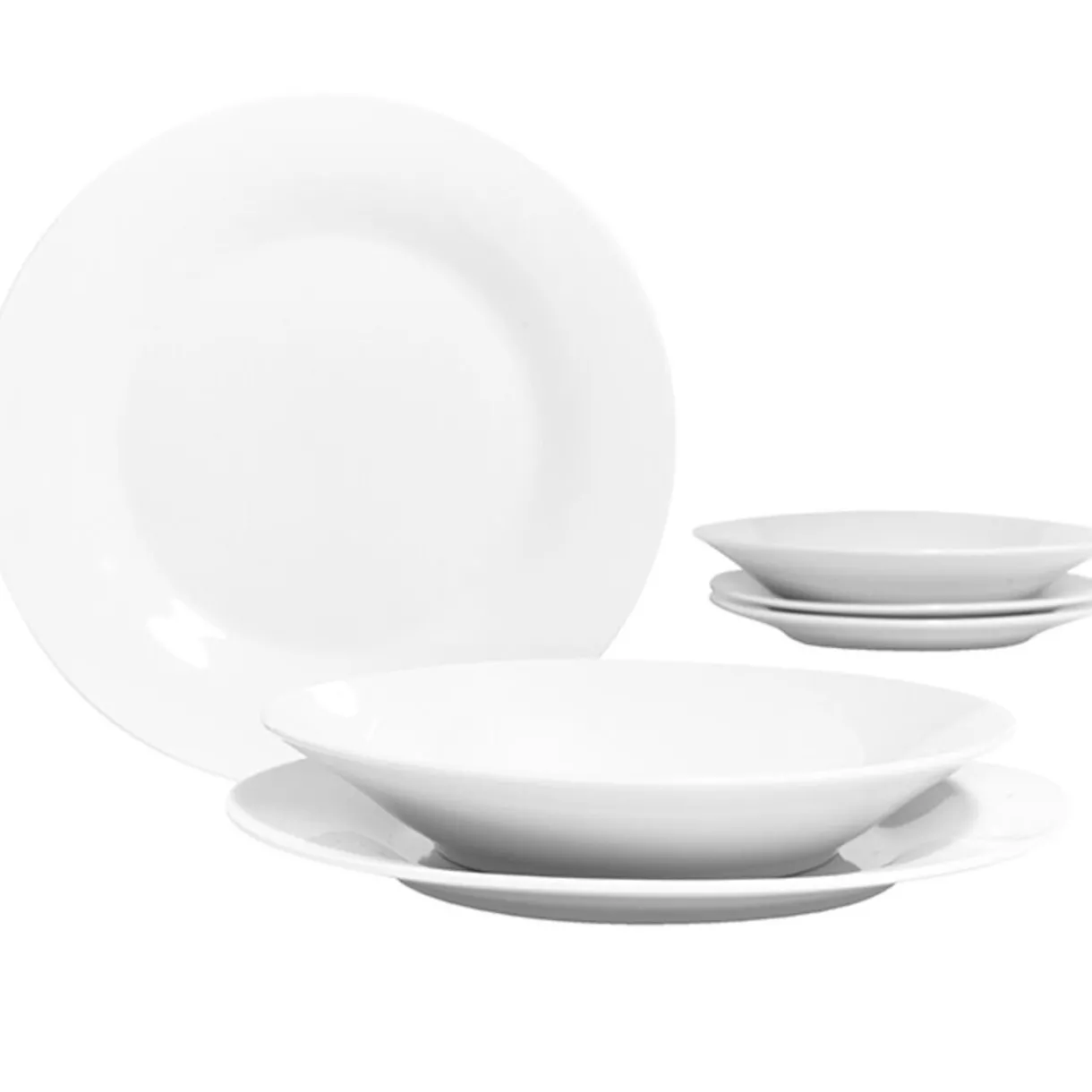 Service vaisselle porcelaine blanche^Gifi Outlet