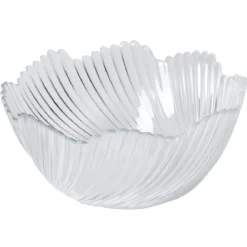 Service vaisselle transparent strié 18 pièces Marmara^Gifi New