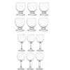 Service Verre ballon à pied transparent - Lot de 12^Gifi Clearance
