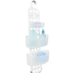 Discount Gifi Serviteur de douche 4 paniers blanc