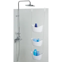 Best Gifi Serviteur de douche blanc 3 bacs