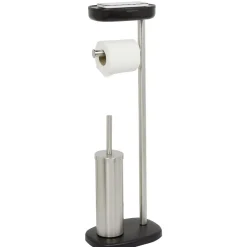 Best Gifi Serviteur WC 3 en 1 avec brosse dérouleur et support compartimenté