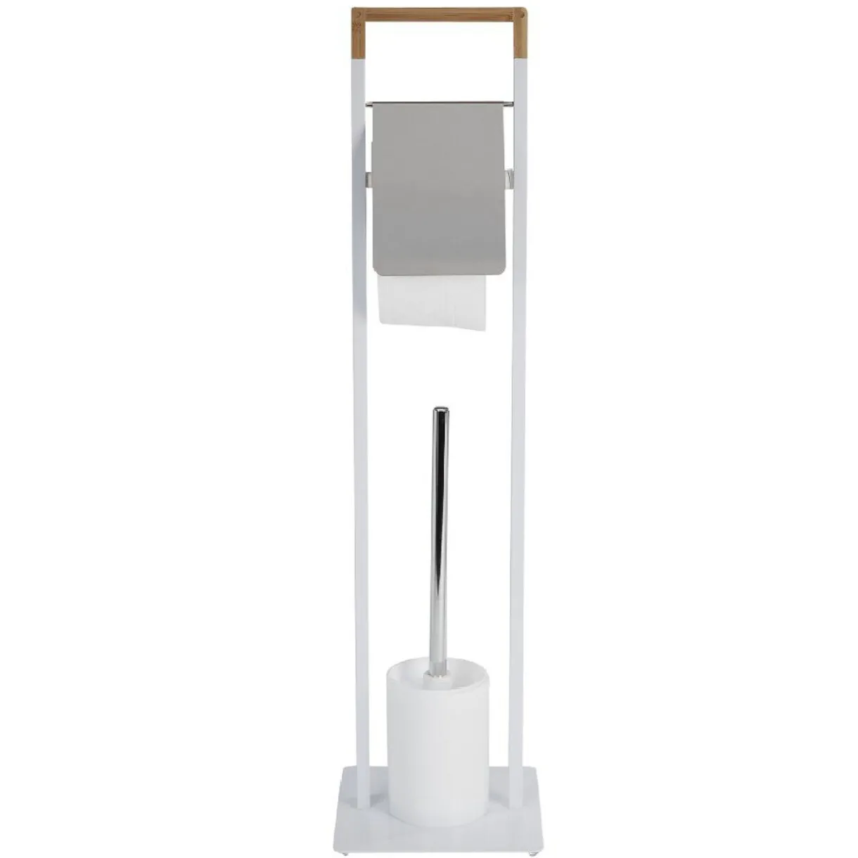 Best Gifi Serviteur WC blanc et couleur bois