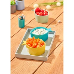 Set apéritif 10 pièces : 1 planche + 3 coupelles + 6 pics^Gifi Best