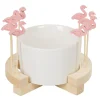 Set apéritif Aloha coupelle et pique flamant rose x 8^Gifi Best