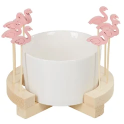 Set apéritif Aloha coupelle et pique flamant rose x 8^Gifi Best
