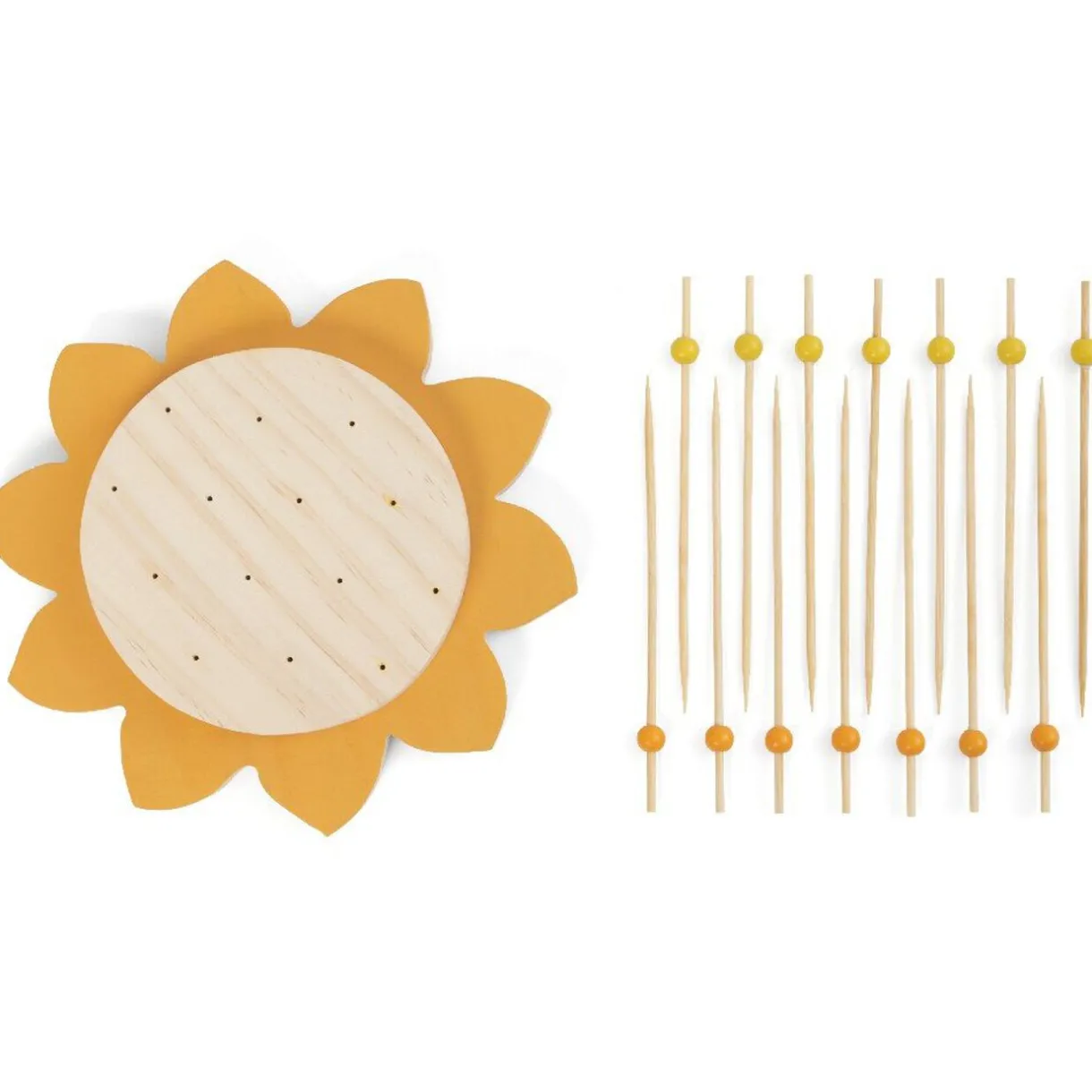 Set apéritif en forme de tournesol 14 pics^Gifi