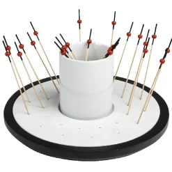 Set apéritif tournant noir et blanc 24pcs^Gifi Clearance