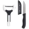 Set couteau et éplucheur inox et plastique - 3 modèles^Gifi Hot