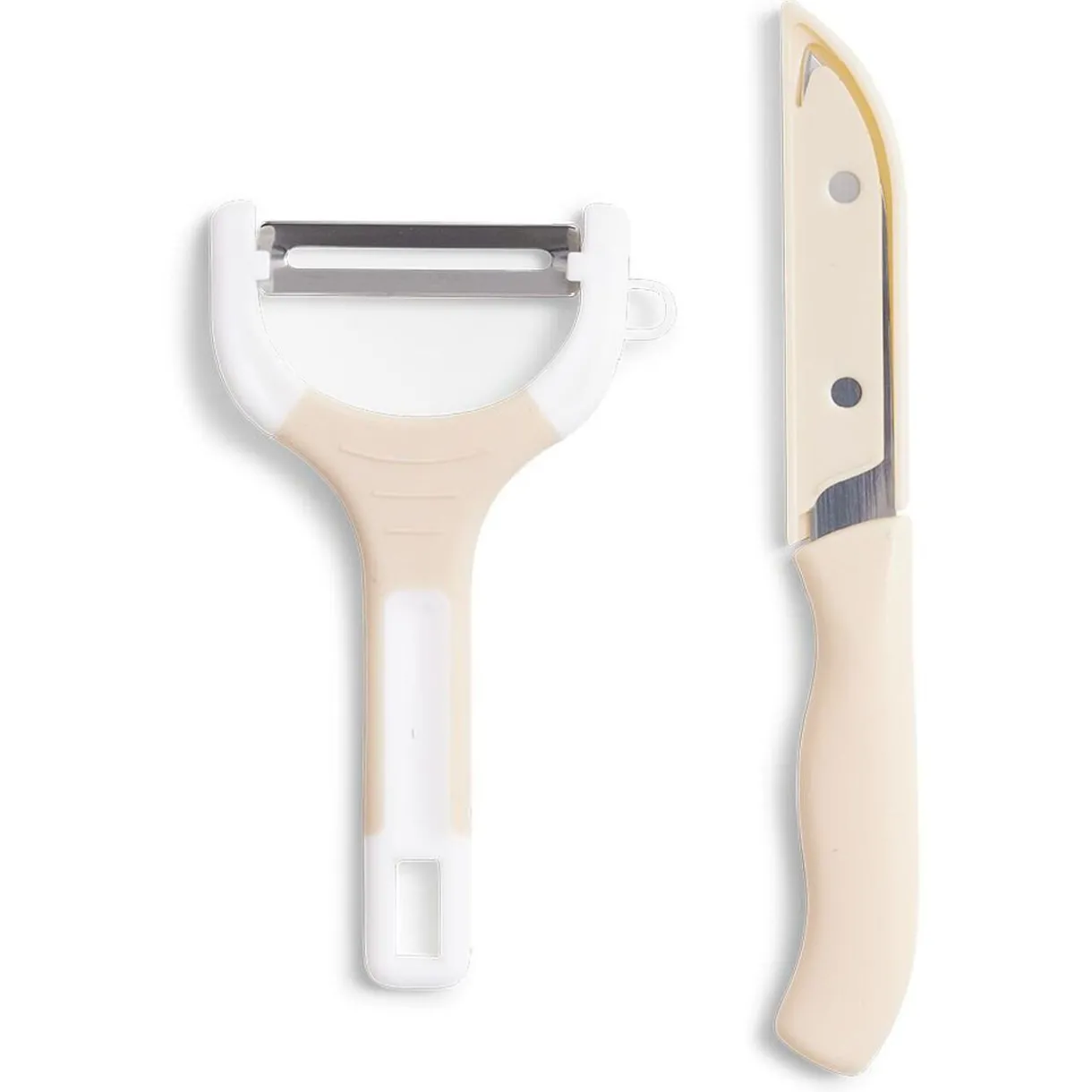 Set couteau et éplucheur inox et plastique - 3 modèles^Gifi Hot