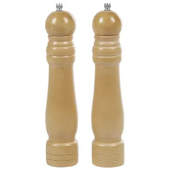 Set de 2 moulins poivre et sel en bois^Gifi Outlet