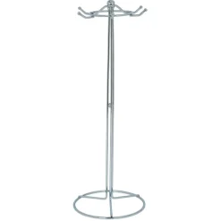 Set de 6 ustensiles de cuisine avec support inox gris Ø16xH40,5cm^Gifi Discount