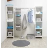 Rangement|Gifi Set de rangement dressing gris et blanc