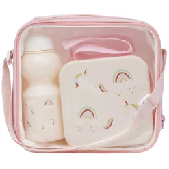 Set déjeuner Enfant lunchbox avec bouteille et sac de transport^Gifi Outlet