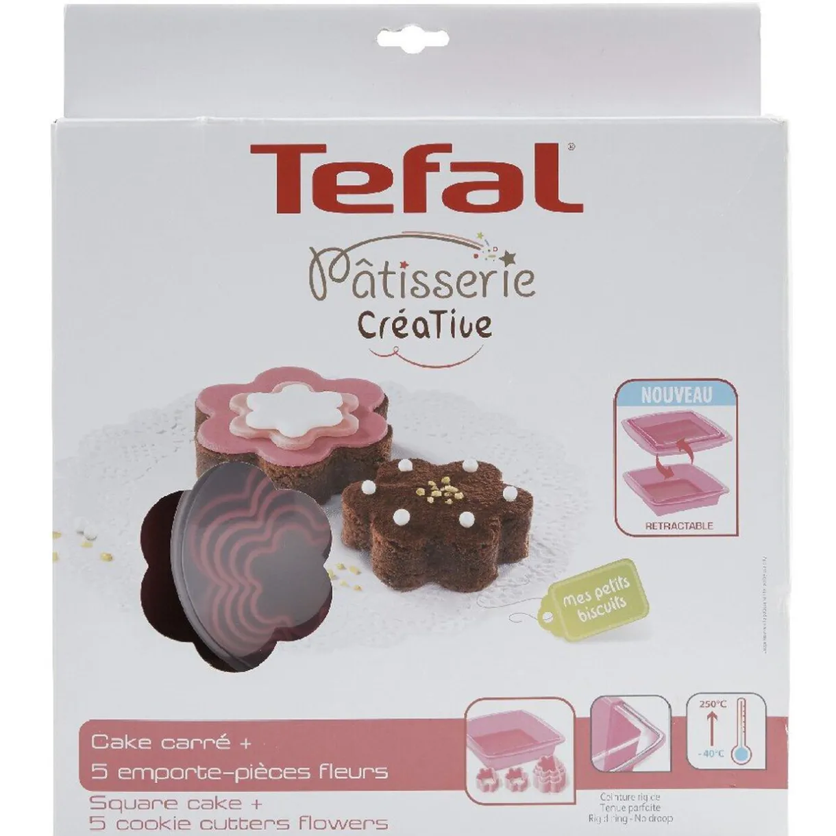 Set patisserie créative Téfal moule silicone emporte pièces^Gifi Discount