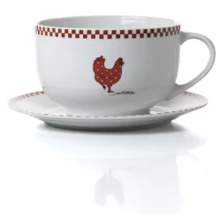 Set petit déjeuner en porcelaine design poule^Gifi New