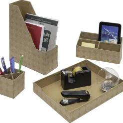 Rangement|Gifi Set rangement de bureau en carton