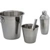 Set seau à glaces x2 avec shaker et pince inox 4 pièces^Gifi Sale