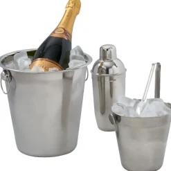 Set seau à glaces x2 avec shaker et pince inox 4 pièces^Gifi Sale