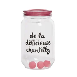 Shaker à chantilly manuel tranparent rose^Gifi Best