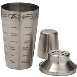 Shaker cocktail recettes acier gris^Gifi Outlet