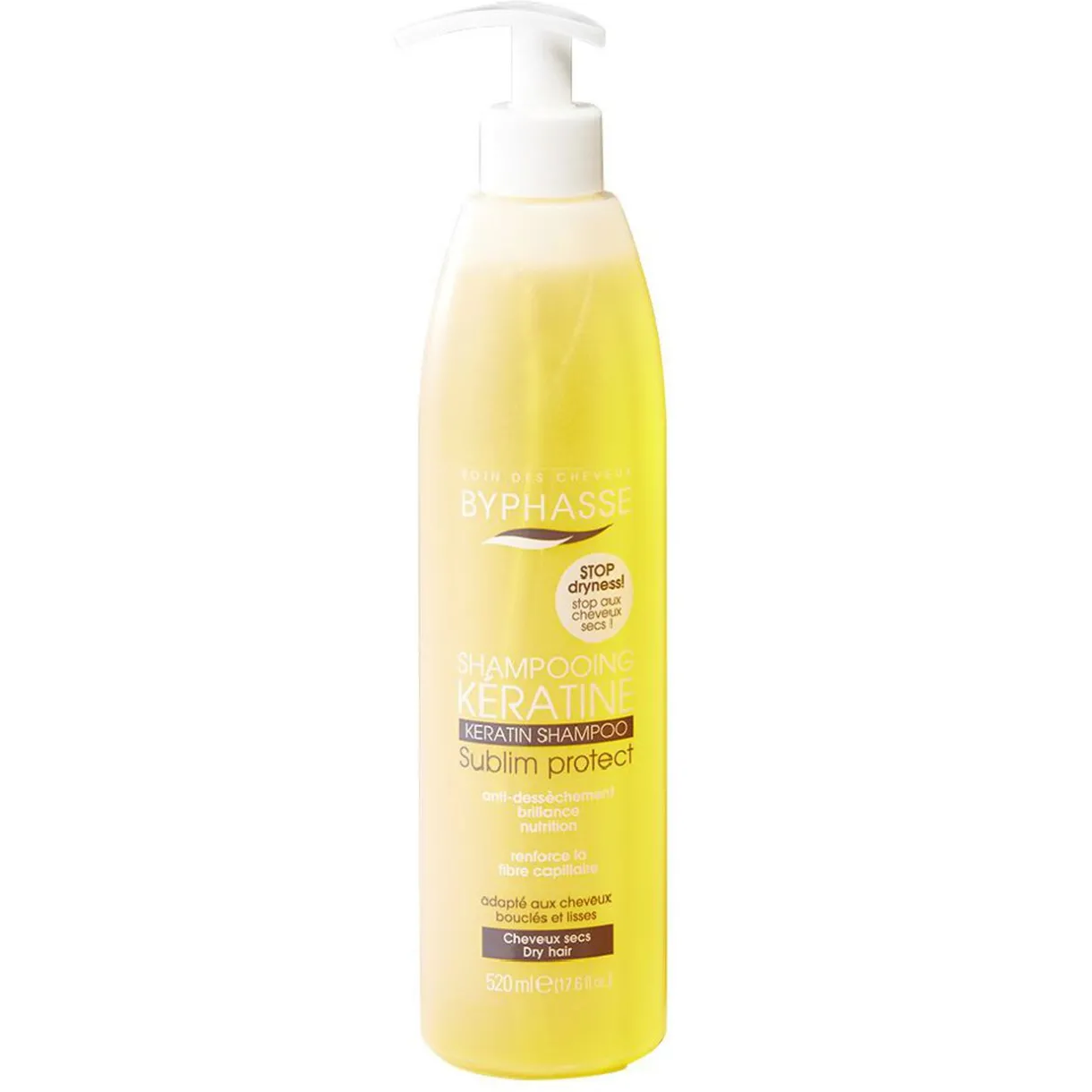 Clearance Gifi Shampooing kératine Byphasse sublim'protect 520 ml cheveux secs