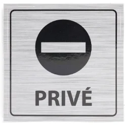 Best Gifi Signalétique adhésive - Sens interdit privé - 8x8 cm