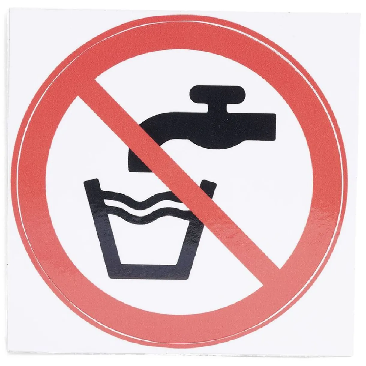Online Gifi Signalétique adhésive "Eau non potable" - 8x8 cm