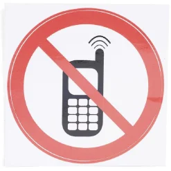 Sale Gifi Signalétique adhésive "Interdiction de téléphoner" - 8x8 cm
