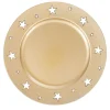 Sous assiette décoration doré bordure étoiles^Gifi Sale
