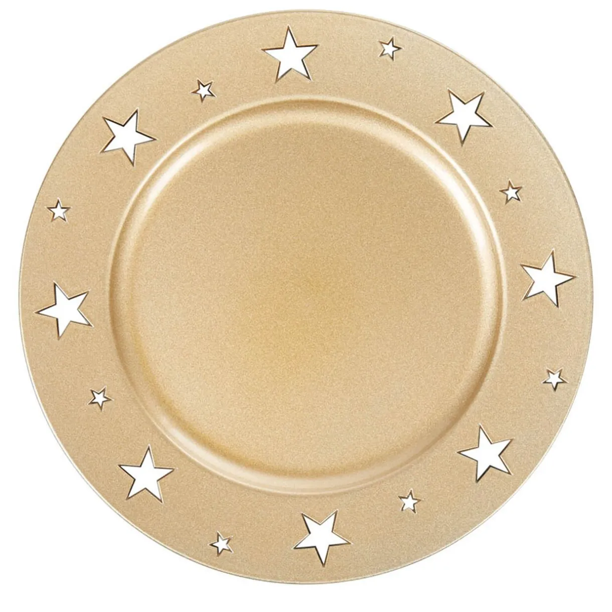 Sous assiette décoration doré bordure étoiles^Gifi Sale