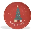 Sous assiette décoration rouge motif sapin "Merry Christmas"^Gifi New