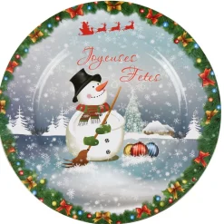 Sous assiette design bonhomme de neige^Gifi Best