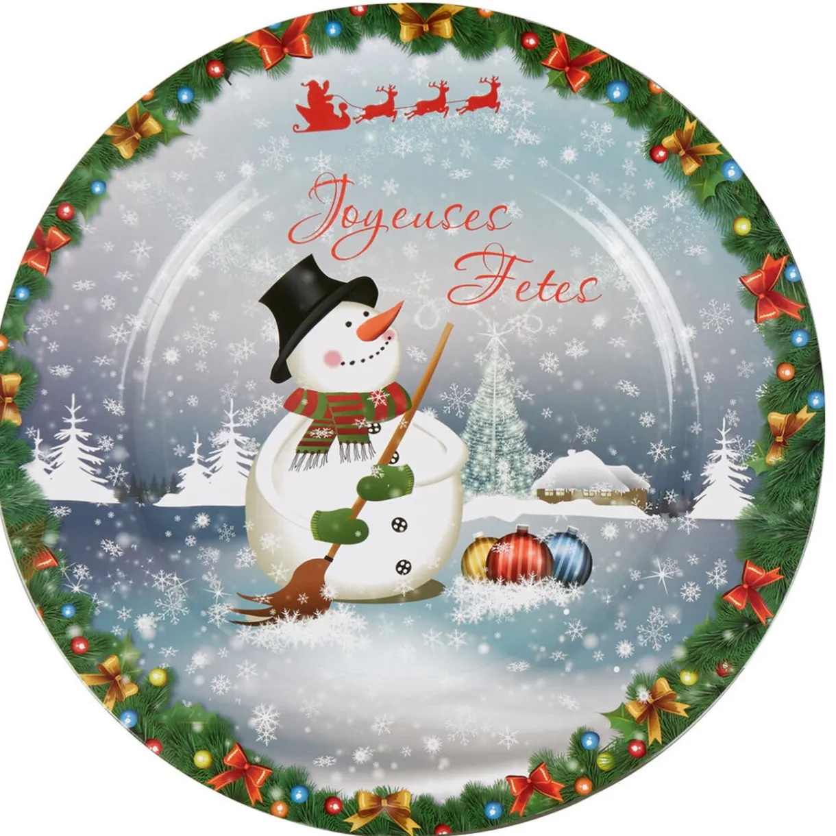 Sous assiette design bonhomme de neige^Gifi Best