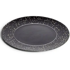 Sous assiette ronde noir et doré Ø33cm^Gifi Best